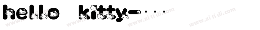 hello kitty字体转换